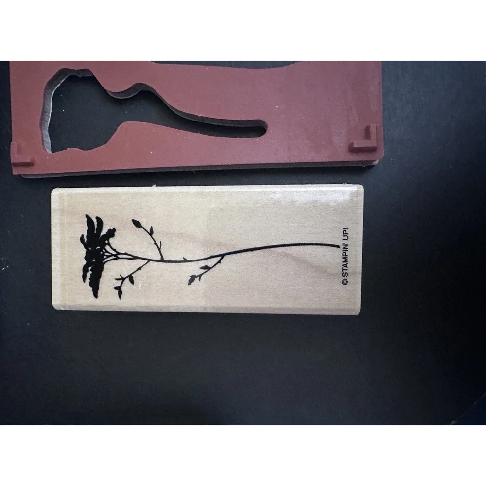 Stampin' Up! Of the Earth - Set of‎ 4 wood-mount stamps Bird Flowers